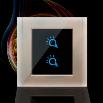 Smart RF 2-Gang Wall Touch Switch(Neutral Optional) LSX6322L